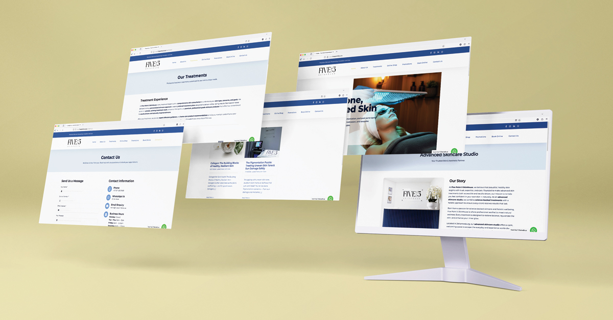 Five_Point_5_Landscape Our Portfolio - SME - 5 Point 5 Skin House - Website Development
